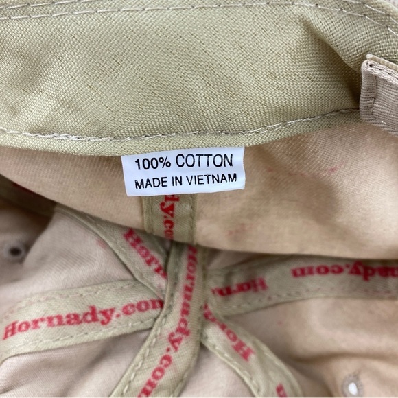 Hornady Hat Ballcap 100% Cotton Adjustable Velcro Strap - Picture 8 of 8